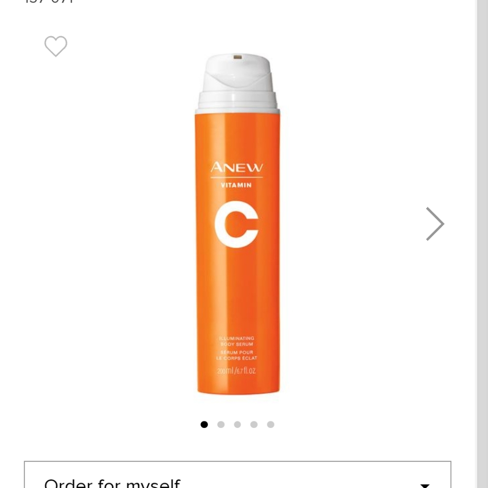 Anew vitamin C illuminating body serum